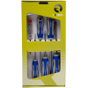 Juego 6 destornilladores electricista 3planas, 2PH y tester