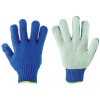 GUANTE TEJIDO AZUL C/PALMA DE CARNAZA (Precio x par - Empaque c/10 pares)