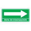 SEÃ‘ALAMIENTO RUTA EVACUACION DERECHA 15 X 30CM