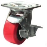 RODAJA PU C/PP GIRA. C/FRENO 8X2"