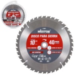 DISCO PARA SIERRA CIRCULAR P/MADERA 10'' X 1-3/16'' 40DT C/BUJES